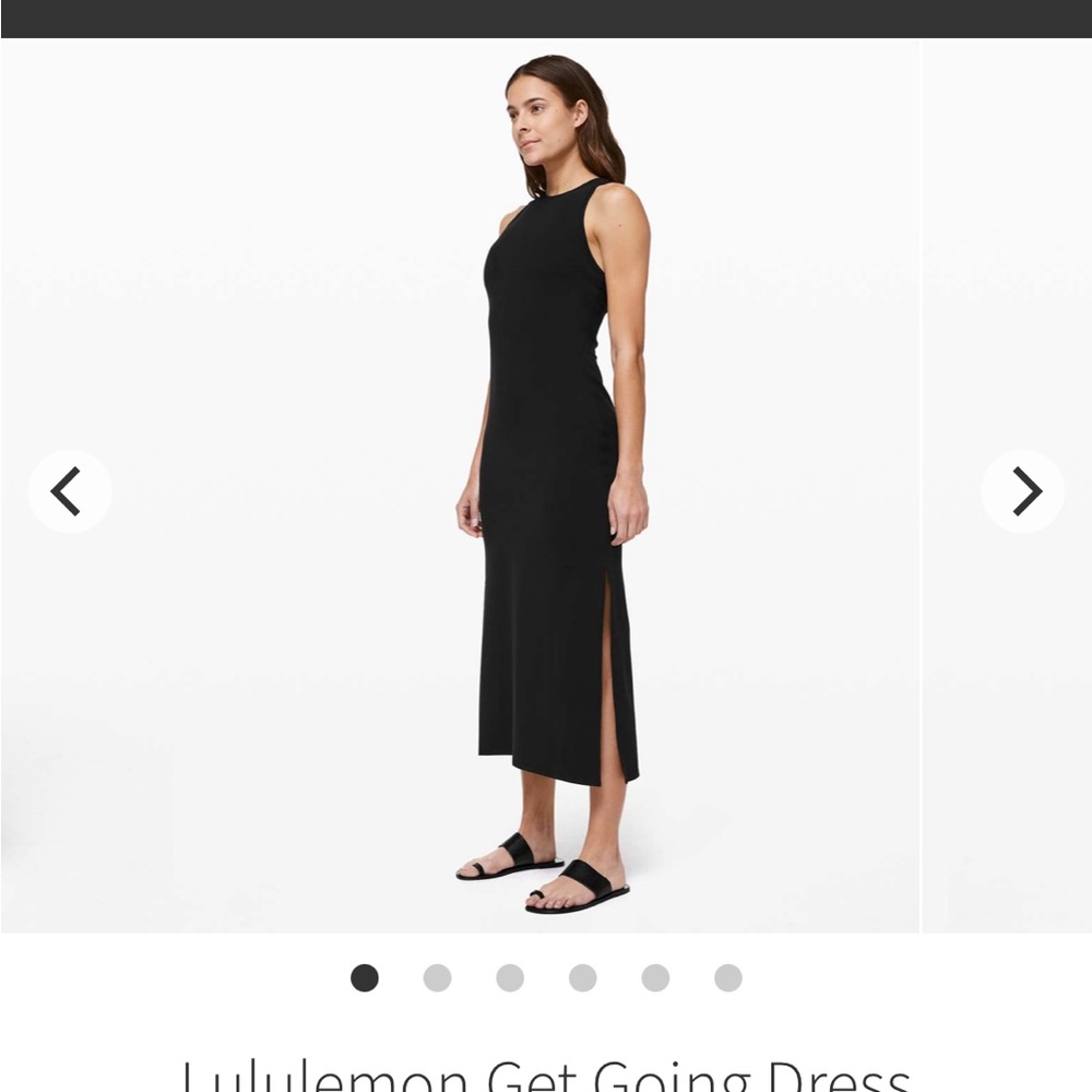 NWT Lululemon Get Going Dress in Black size 10